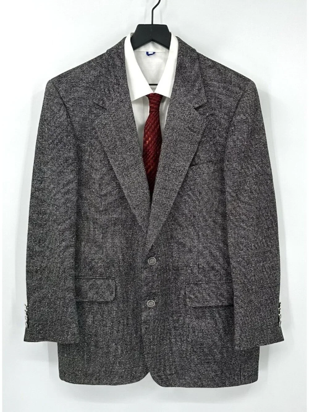 vintage 90s BILL BLASS jacket blazer sport coat 41R tweed business casual retro